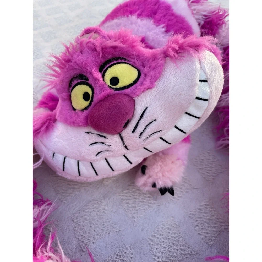 Disney Pink Cheshire Cat Plush Long Fluffy Boa Long Tail Alice in Wonderland